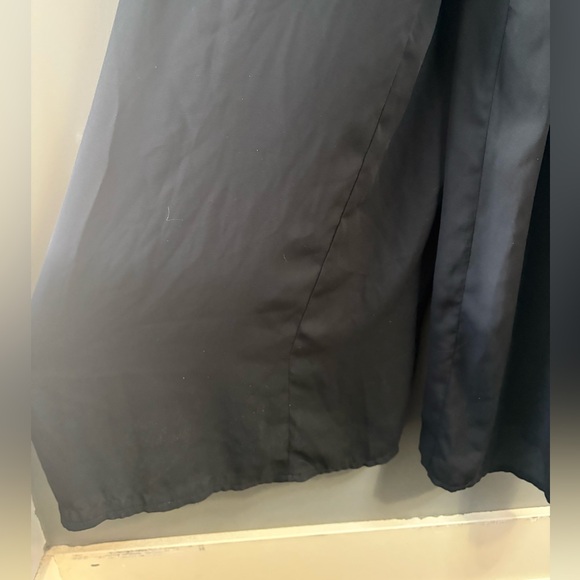 Marineblu, Small, black pant suit, wide leg, nude top with black lattice pattern - Picture 3 of 9